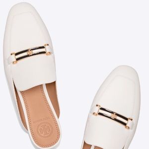 NEW Tory Burch "Amelia" Backless Loafer Ivory